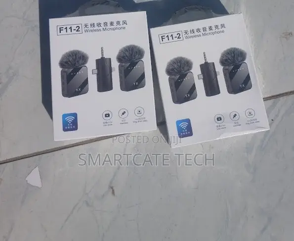 F11-2 Wireless Mic Dual Lavalier Plug and Play - 1