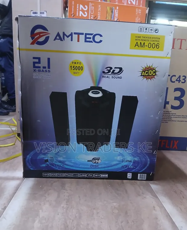 Amtec AM-006 2.1 Channel Home Theatre System - 1