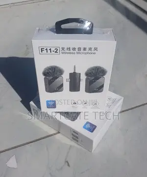 3-in-1 Dual Mic Plug & Play Type-C Lavalier Microphone F11-2