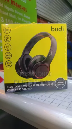 Budi EP50B Bluetooth Wireless Headphones - Deep Bass Stereo
