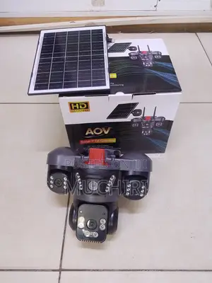 V380Pro 4G Solar PTZ Security Camera with 3 Lenses