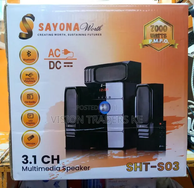 Sayona SHT S-03 3.1Ch Home Theatre System Woofer 7000W - 1
