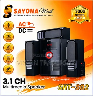 Sayona SHT S-02 3.1Ch Home Theatre System Woofer 7000W