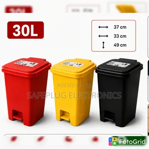 30L Pedal Dustbin - Choo cha Taka chenye Uwezo Mkubwa