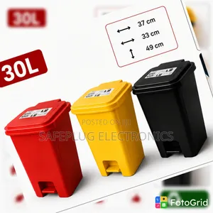 30L Pedal Waste Bin - Choo cha Jikoni na Nyumbani chenye Kudumu