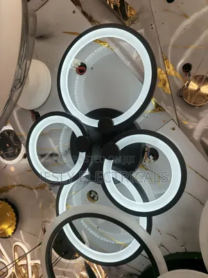 Modern Multi-Ring LED Ceiling Fixture