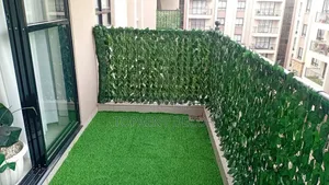 Balcony Privacy Fence Measuring 1mx3m Green Leafy Artificial Fencing