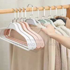 Hanger za Plastiki Nene Zisizoteleza, Seti ya Pisi 10