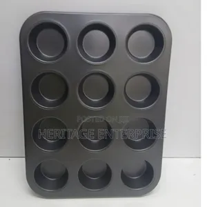 Non-Stick Steel Muffin/Cupcake Tray (12 Holes)