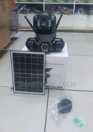 Kamera ya CCTV ya 4G ya Solar yenye Lens Tatu, Mwonekano wa 360°, Usiku