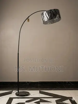 Arc Floor Lamp - Black Metal