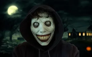Barakoa za Kutisha za Mashetani Wanaotabasamu za Halloween