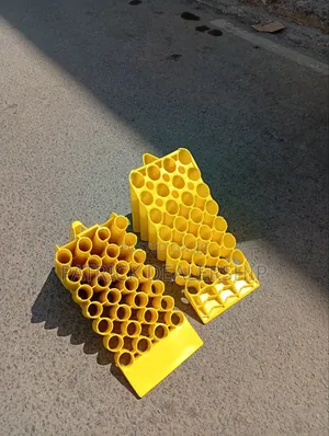 Heavy-Duty Yellow Plastic Wheel Chocks