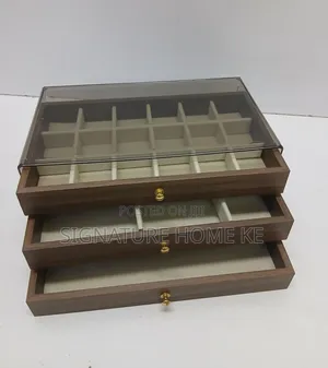 Jewelry Organizer Box - Acrylic & Wood