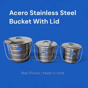 Acero Stainless Steel Bucket with Lid (20 Litres)