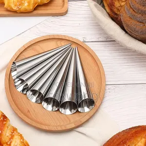 Seti ya Bhaji Cone ya Stainless Steel (6pcs)