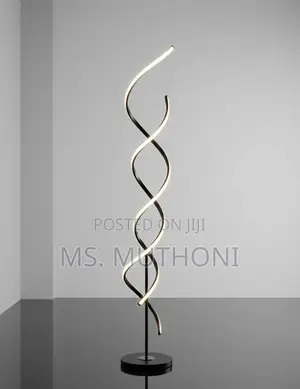 Taa ya Sakafu ya Curve ya Sculptural LED (147cm)