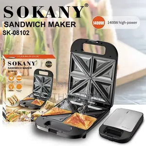 Nonstick Heavy-Duty 2 Slice in 1 Sandwich Maker and Bread Toaster