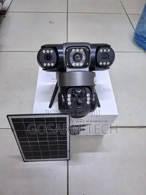 Smart VTS28 Triple Lens 4G Solar CCTV Camera yenye Two-Way Audio