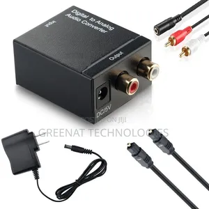 Kigeuzi cha Sauti cha Digital hadi Analog (Optical/Coax hadi RCA)