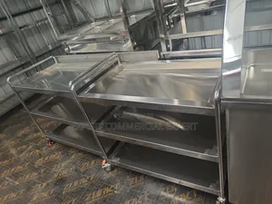 Trolley ya Chakula ya Chuma cha Kudumu / Trolley ya Hospitali