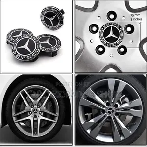 Kofia 4 za Kituo za Mercedes-Benz na Muundo wa Taji ya Nyota ya Chrome