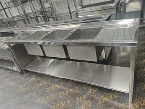 DayPlus Sink ya Chuma cha Kutuo ya Mibakuli Mitatu