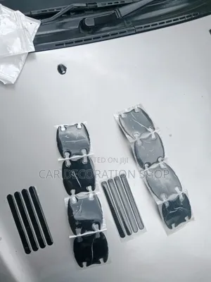 4outer Handle Strips and 4 Inner Door Bowl Guard Films in Black/Carbon