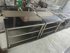 Durable JuaKali Stainless Steel Three-Tier Table