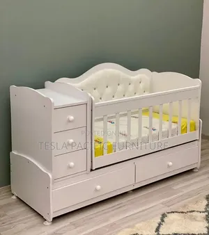 Childhome 4x6 Kitanda cha Kifahari cha Mtoto chenye Droo