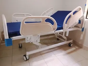 Kitanda cha Hospitali cha ABS cha Mikono 3 chenye Reli za Kando na Godoro