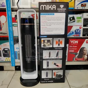 Mika Tower Heater yenye Remote, Fan, Tilt & Oscillation