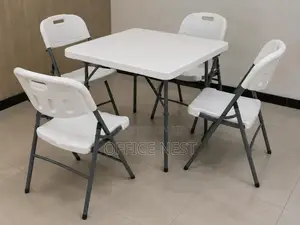 Set ya Meza na Viti 4 vya Kukunja