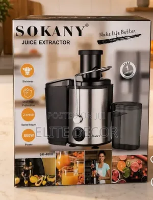 Sokany SK-4000 800W Juicer - Kisafishaji Matunda na Mboga