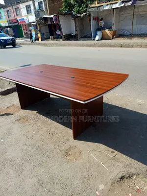 Large Boardroom Table - Walnut Finish