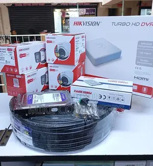 Hikvision 4 Channel 1080p Smart Hybrid DVR CCTV Kit with 50m Cable