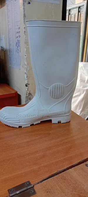 Gumboot Nyeupe za Usalama za Viwandani Saizi 42