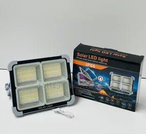 Mwanga wa Solar wa 100W wa Dharura Unaoweza Kuchaji na Betri Zinazoweza Kubadilishwa
