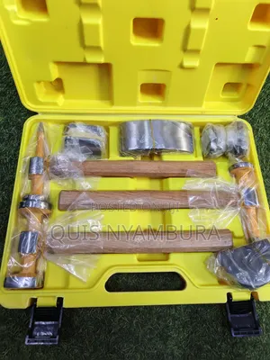 7-Piece Auto Body Repair Hammer and Dolly Set