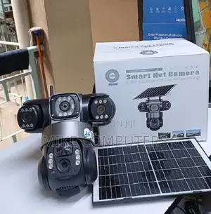 Outdoor PTZ Camera V380 4G Triple Lens Solar