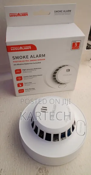 Wisualarm Kengele ya Moshi Nyumbani na Alarm ya 85dB