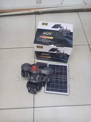 V380 Pro AOV 4G Triple Lens Solar PTZ Outdoor CCTV Camera
