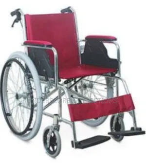 Standard Manual Wheelchair yenye Folding Frame