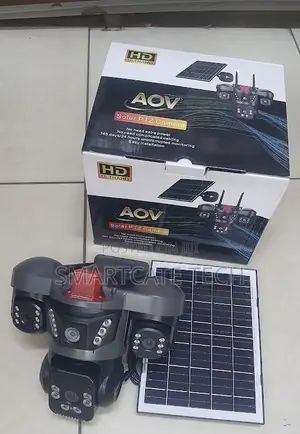 V380 Pro Triple Lens AOV Solar 4G Outdoor CCTV Camera