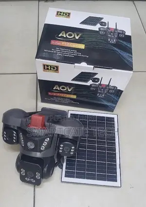 AOV 4G Solar Triple Lens V380 CCTV Camera - HD PTZ