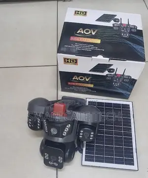 Aov Triple Lens Solar 4G PTZ CCTV Camera (V380 HD)