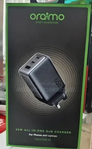 Oraimo HyperGaN 65W GaN Wall Charger Kit na Cable ya 100W