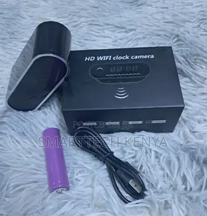 Kengele ya Usalama Nyumbani ya WiFi, Saa ya Mezani yenye Kamera Siri