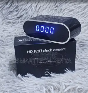 Wireless Table Clock 1080p WiFi Camera with Night Vision