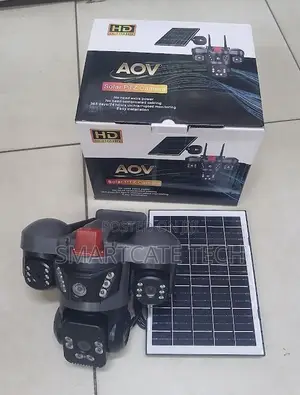 AOV V380 4G Solar Triple Lens HD Outdoor CCTV Camera
